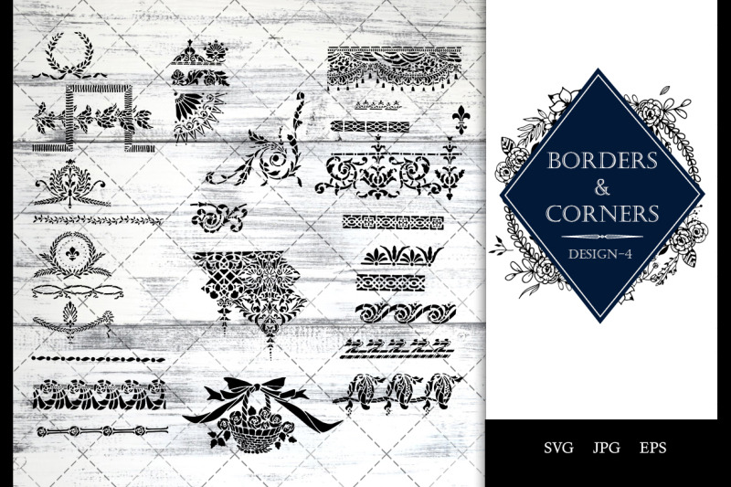 Vintage Baroque -4 Ornamental border Vector By The Silhouette Queen ...