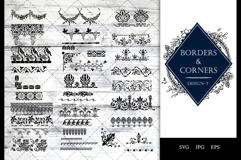 Vintage Baroque -7 Ornamental border Vector By The Silhouette Queen ...