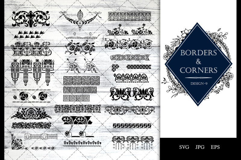 Vintage Baroque -9 Ornamental border Vector By The Silhouette Queen ...