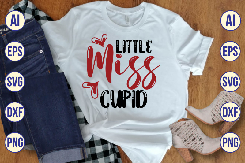 Little Miss Cupid SVG By teebusiness | TheHungryJPEG