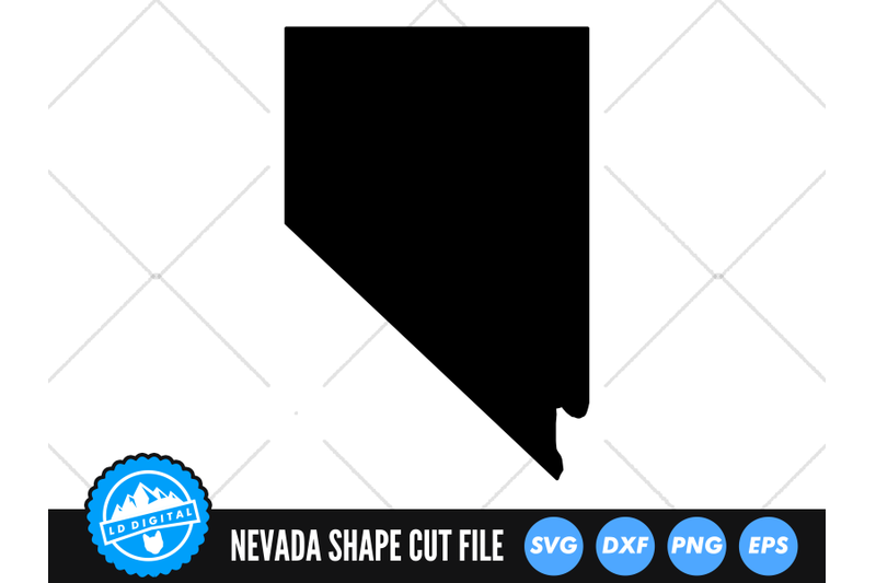 Nevada SVG | Nevada Outline | USA States Cut File By LD Digital ...