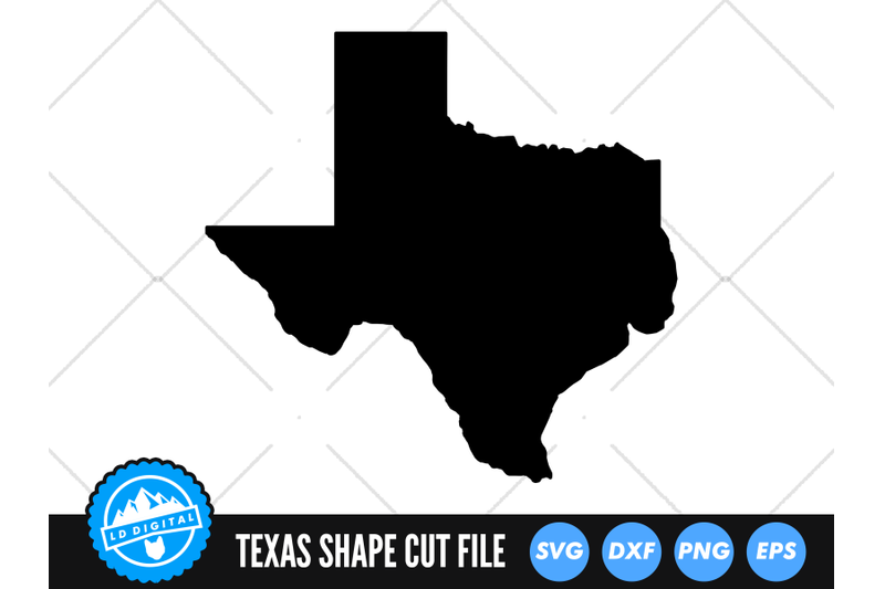 Texas SVG | Texas Outline | USA States Cut File By LD Digital ...