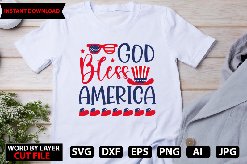 god bless america Svg Cut File By ismetarabd | TheHungryJPEG