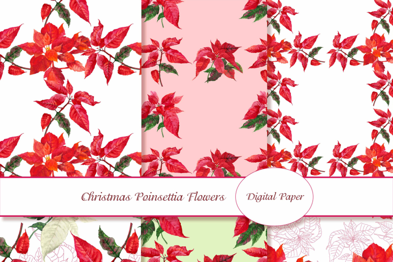 Free Digital Paper With Poinsettia Svg Free 3d Rose Svg File