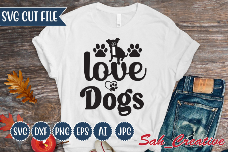 Love Dogs By Creative Design | TheHungryJPEG