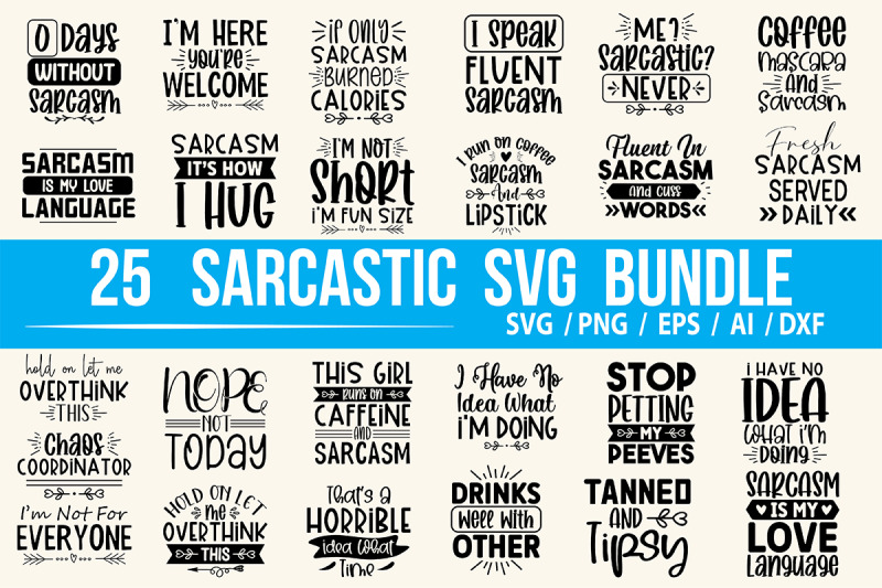 Sarcastic SVG Bundle By orpitabd | TheHungryJPEG