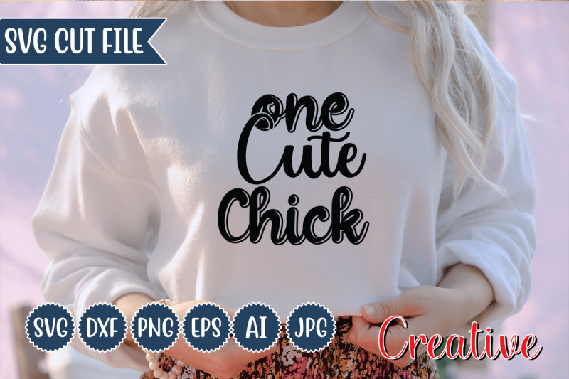 One Cute Chick By Creative Design | TheHungryJPEG