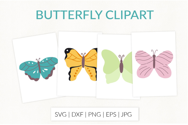 Butterfly svg clipart. Summer spring insects clipart By LettersClipArt ...