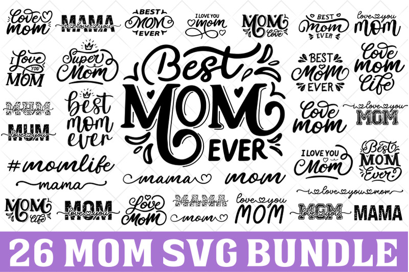 Mom SVG Bundle By Jozoor | TheHungryJPEG