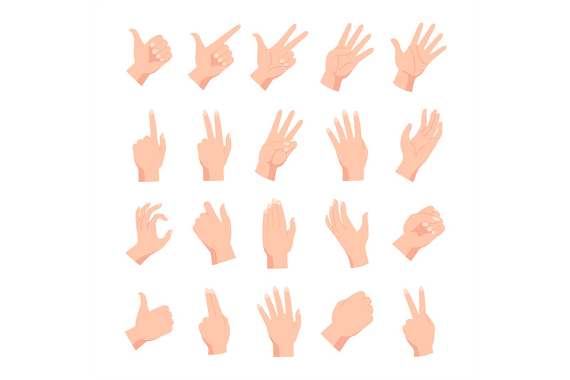 Vector Hand Positions Vector Art & Graphics | freevector.com