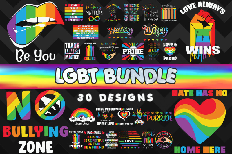 LGBT part 3 Bundle SVG 30 designs By Pecgine | TheHungryJPEG