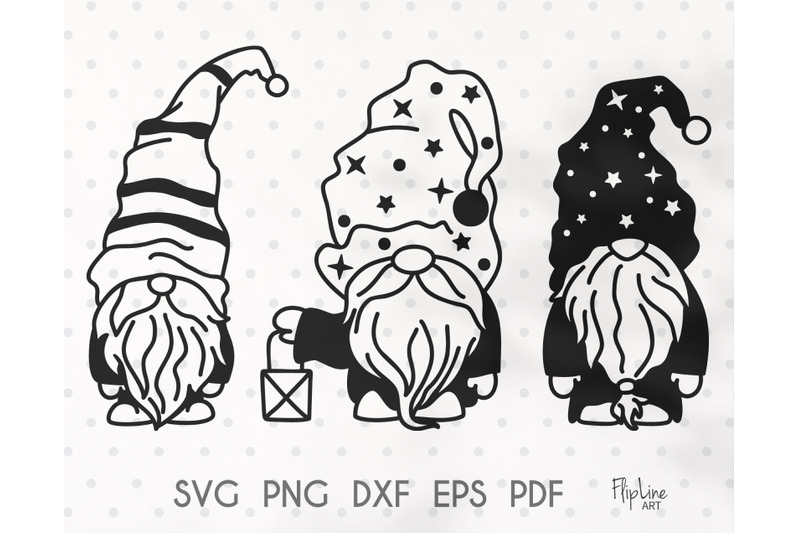 Nordic Gnome SVG & PNG clipart, Garden Gnome. By 4eka | TheHungryJPEG