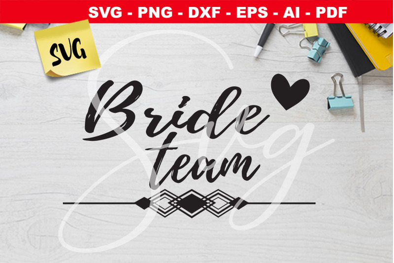 Bride team art deco style SVG By Loutecrea | TheHungryJPEG