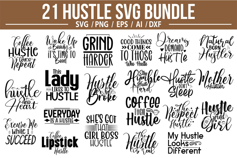 Hustle SVG Bundle By orpitaroy | TheHungryJPEG