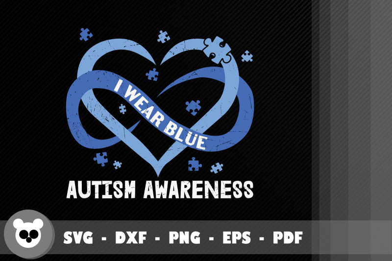 I Wear Blue For Autism Awareness By JobeAub | TheHungryJPEG