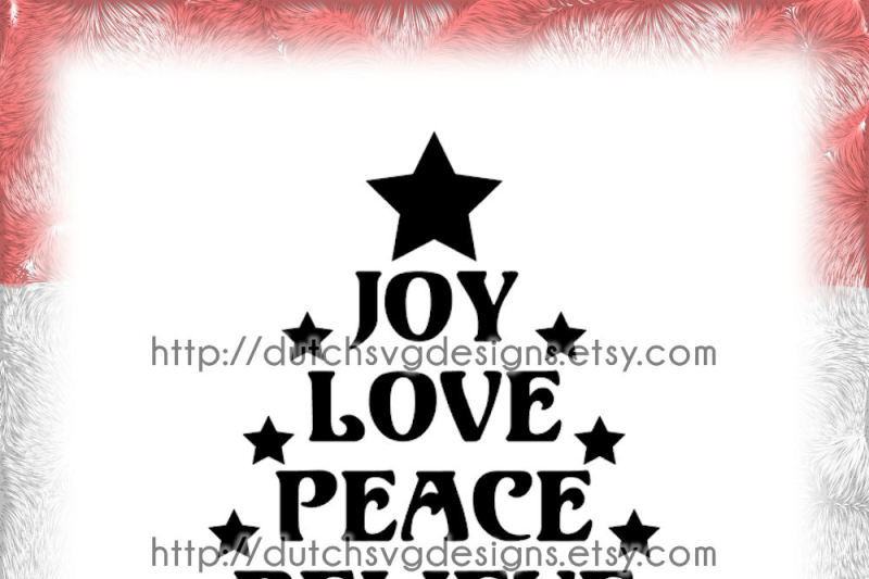 Download Free Text Cutting File In The Shape Of A Christmas Tree With Stars In SVG DXF Cut File