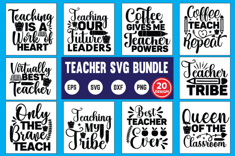 teacher svg bundle By Print Store | TheHungryJPEG