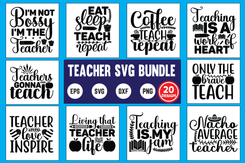 teacher svg bundle By Print Store | TheHungryJPEG