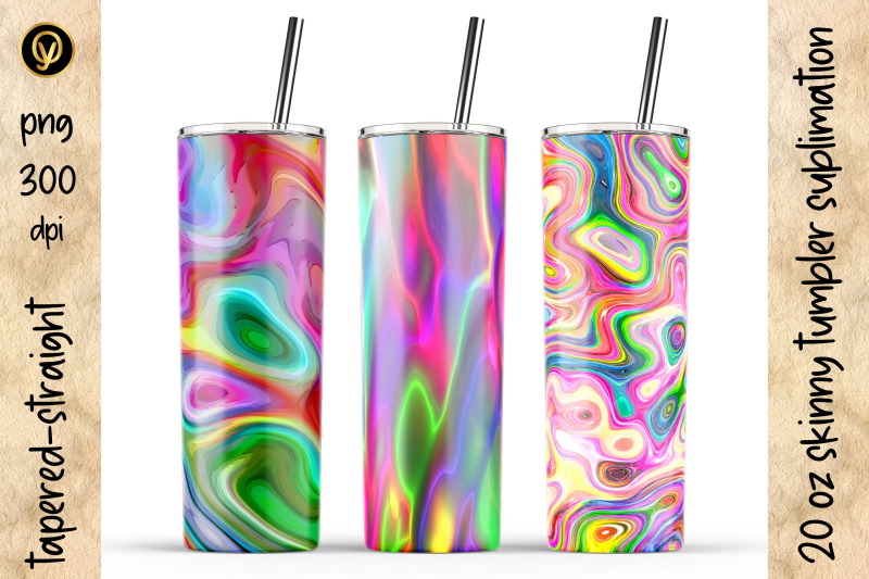 20 Oz Skinny Tumbler Sublimation.Abstract Liquid Tumbler By oyonni ...