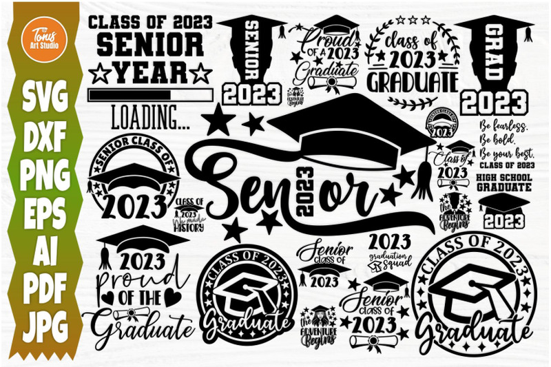 Graduation Bundle SVG, Graduation Svg, Proud of the Graduate Signs, Se ...