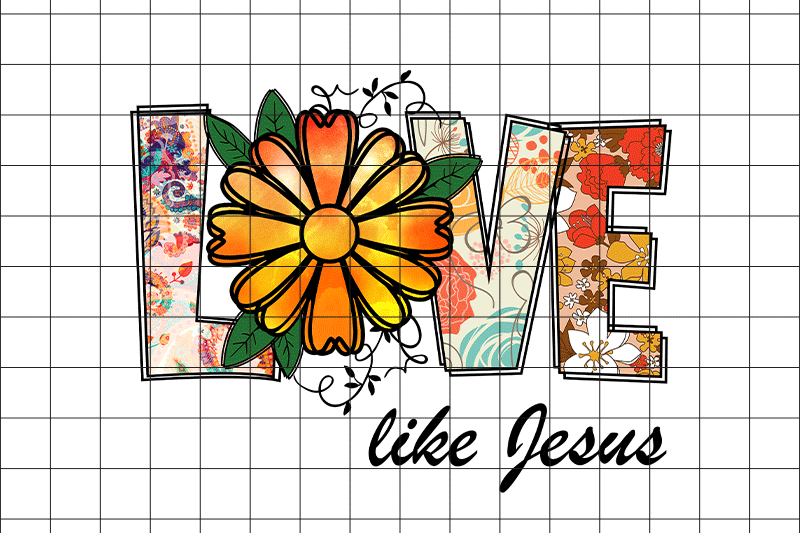 Love Like Jesus Graphic Design By Boodesign | TheHungryJPEG