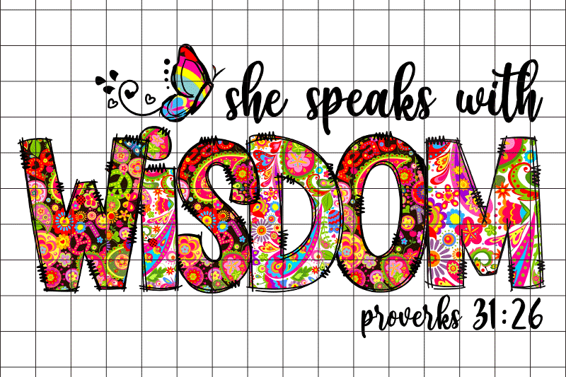 She Speaks With Wisdom PNG Grarphic Design By Boodesign | TheHungryJPEG