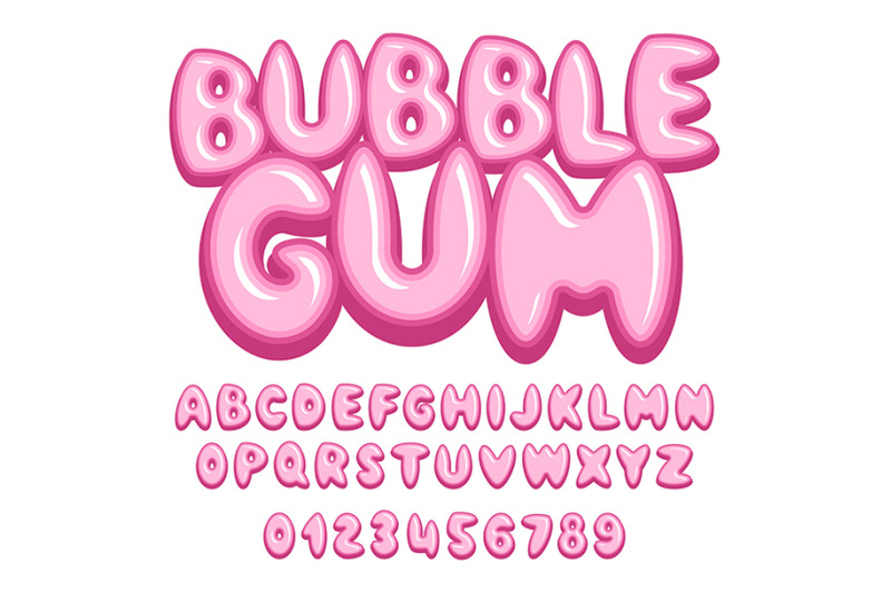 Bubble Gum Font By Volyk 