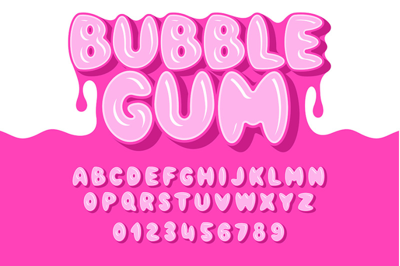 Bubble Gum font By Volyk | TheHungryJPEG