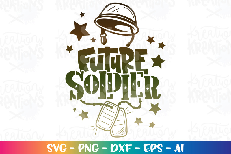 4th of July SVG Future Soldier By KreationsKreations  TheHungryJPEG