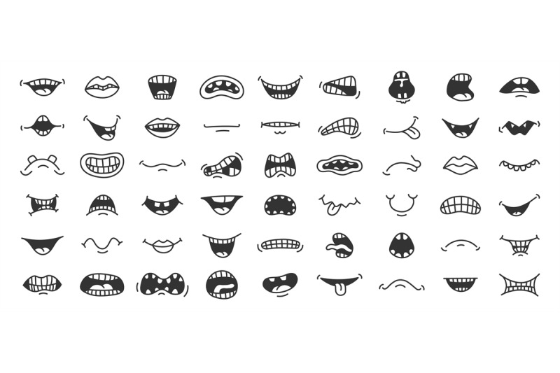 Mouth Smile, s Of Cartoon Mouths, face, text, logo png