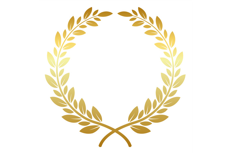 Laurel wreath template. Classic victory award frame By YummyBuum ...