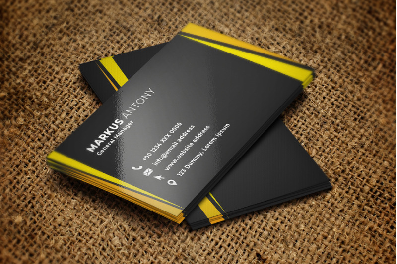 Creative And Minimalist Business Card By M9 Design | TheHungryJPEG