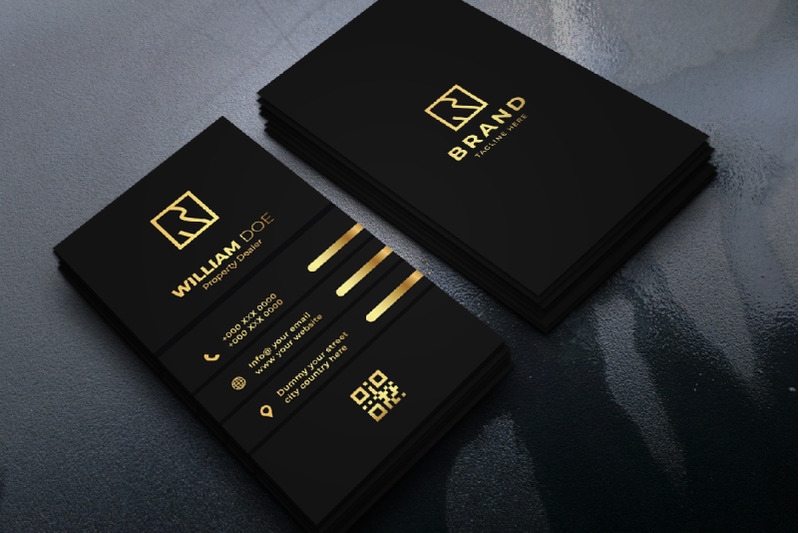 Elegant Black And Gold Business Card By M9 Design 