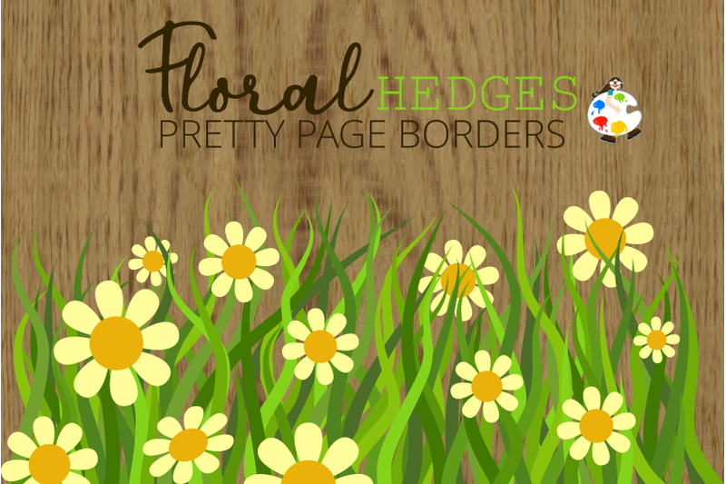 spring flower page border