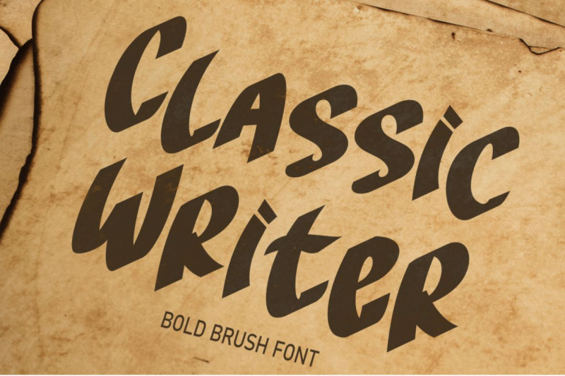 Classic Writer - Bold Brush Font By PutraCetol Studio | TheHungryJPEG