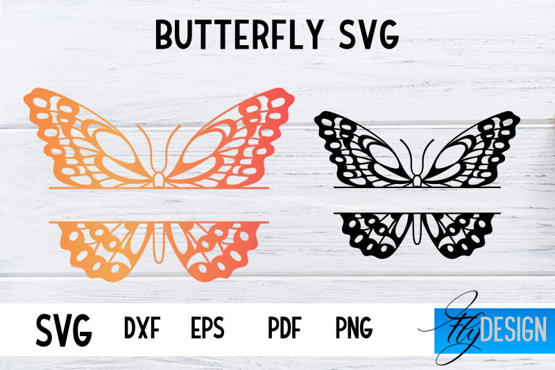 Butterfly Monogram SVG Design | Paper Cut SVG Design By Fly Design ...