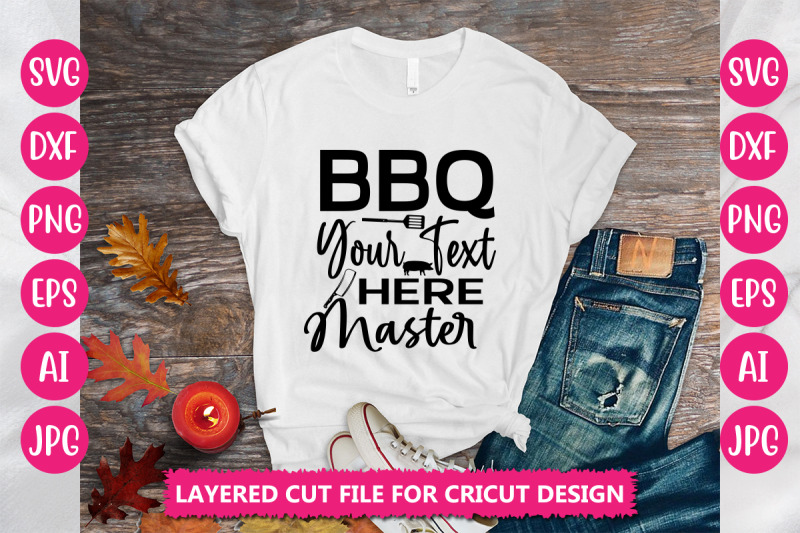 BBQ Your Text Here Master SVG Cut File By DesignAdda | TheHungryJPEG