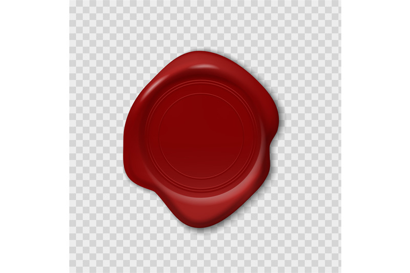Urter Sammensætning jord Wax stamp. Retro realistic red seal. 3D imprint on transparent backgro By  SpicyTruffel | TheHungryJPEG