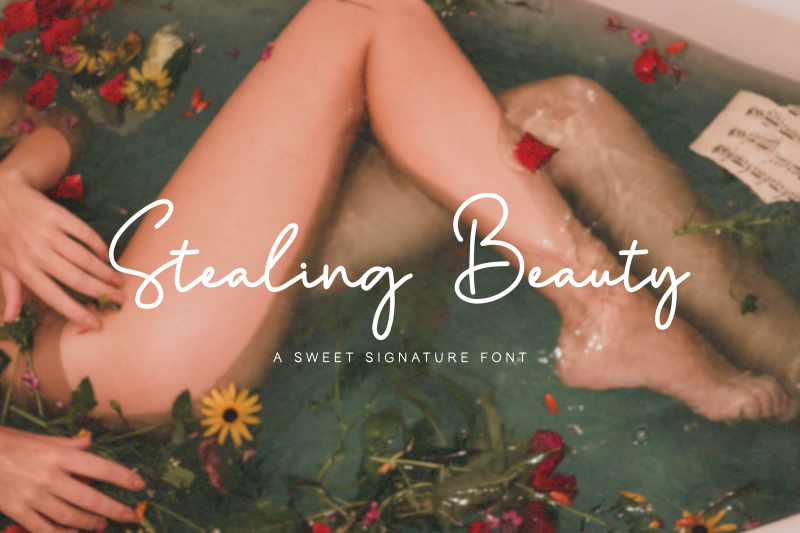 Sweet Signature Font By ElviNova | TheHungryJPEG