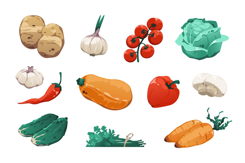 Vegetables Names Vocabulary Matching Worksheet - EnglishBix