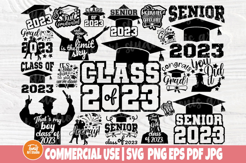 Senior Class of 2023 SVG PNG - Graduation Svg Bundle - Instant Downloa ...