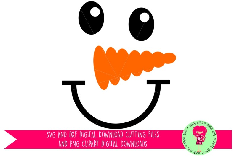 Download Free Snow Man Face Svg Dxf Cutting Files For Silhouette And Cricut Svg