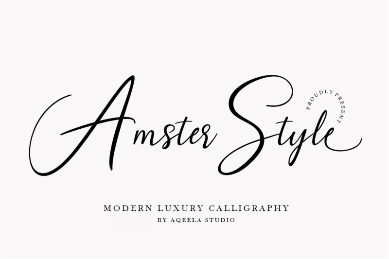 Amster Style By Aqeela Studio | TheHungryJPEG