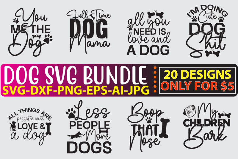 DOG SVG CUT FILE BUNDLE VOL.7 By DesignAdda | TheHungryJPEG