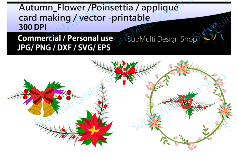 Download Free autumn flowers Clip art / Poinsettia flower Crafter ...