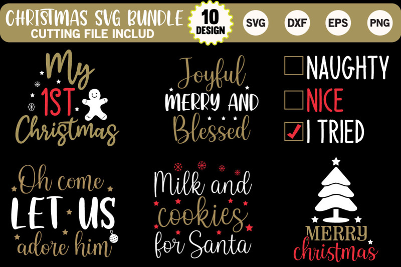 Christmas SVG Bundle By creativesvgzone | TheHungryJPEG