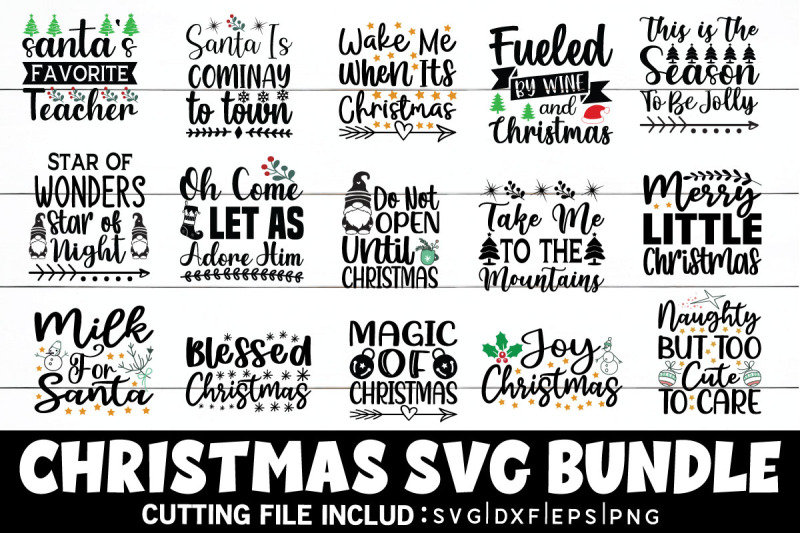 Christmas SVG Bundle By creativesvgzone | TheHungryJPEG