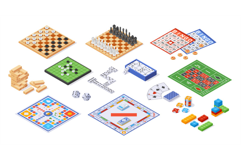Board game collection. Cartoon funny strategy miniature games for fami By  Tartila | TheHungryJPEG
