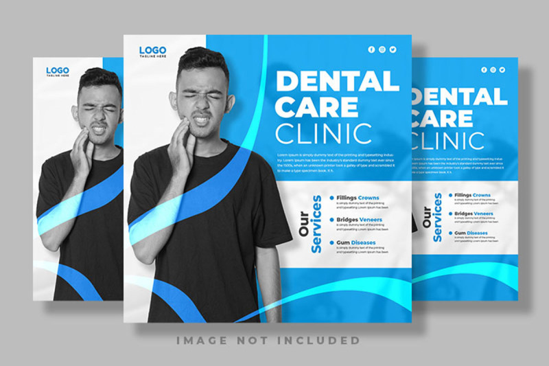 Dentist And Dental Care Social Media Banner Template By M9 Design