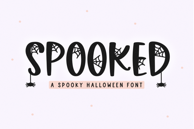 Spooked - Halloween Spider Web Font By KA Designs | TheHungryJPEG